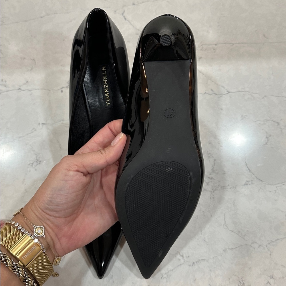 Black Patent Leather Stiletto Heels size 9/41 - Picture 7 of 8